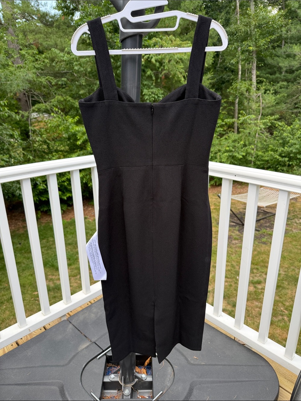 Dress the Population Black Midi Sheath Dress with Square Straps - Picture 8 of 8
